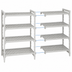 Thumbnail image #4 for Camshelving Premium Stationary 4-Shelf Vented Add-On Polymer Shelving Unit, 24 x 36 x 84 Inches