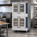 Thumbnail image #4 for Koolmore KM-DCCO54-LP 38-Inch Full-Size Double-Deck Propane Commercial Convection Oven, 3-Pan Capacity per Compartment
