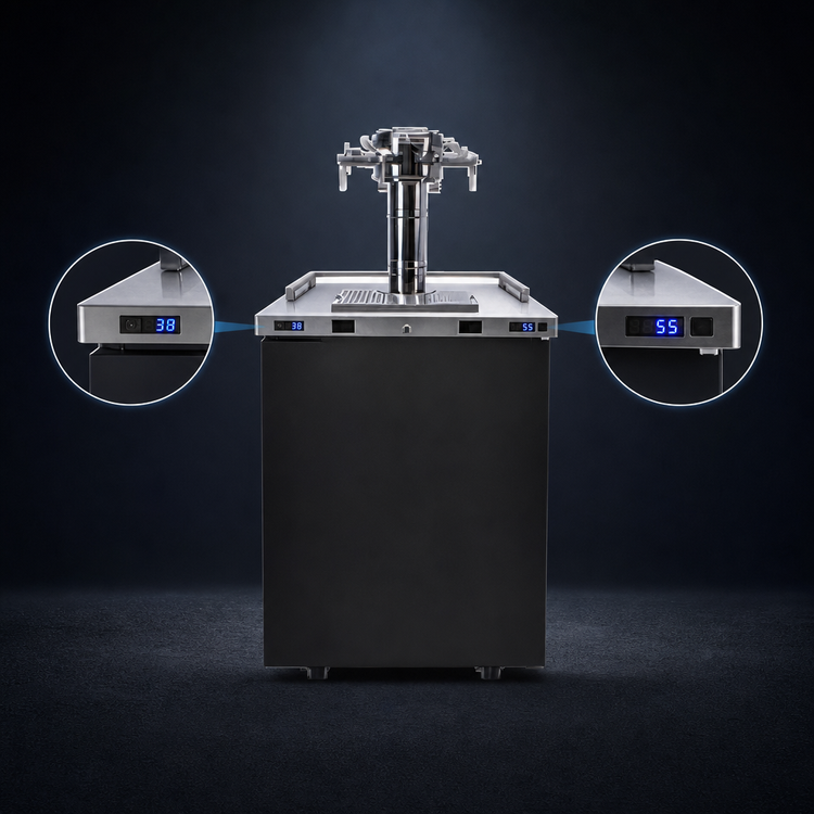 Product image #3 for Pro-Line E-Series Dual Temperature Wine Cooler Dispenser, One Section, 25-Inch Wide, 8.4 Cu. Ft.
