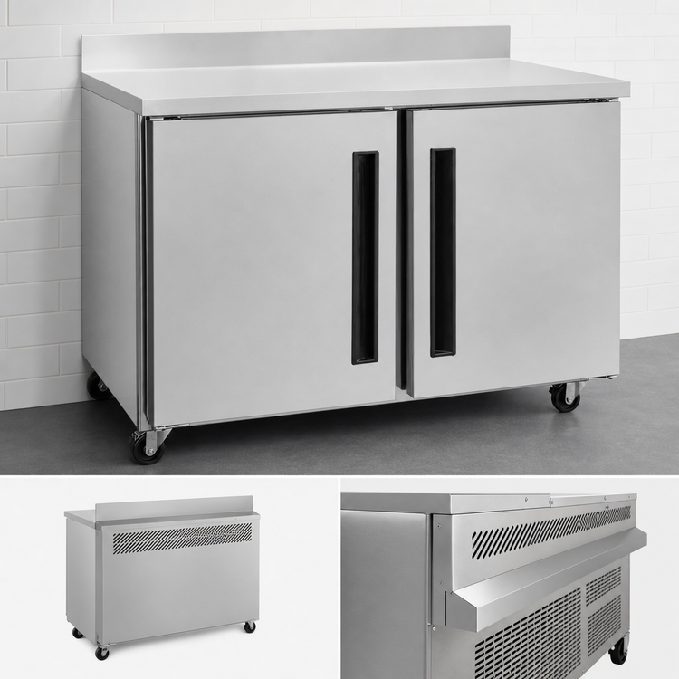 Product image #3 for Traulsen Centerline 36-Inch Two-Section Undercounter Worktop Freezer with Right-Hinged Solid Doors