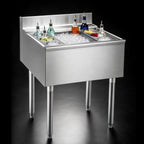 Thumbnail image #3 for Eagle Group 2200 Series B2CT-22-7 24-Inch Modular Underbar Cocktail Unit with 7-Circuit Cold Plate and 8-Inch Insulated Ice Bin