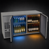 Thumbnail image #3 for Glastender C2FB52 Two-Zone Front-Serviced Bar Profile Back Bar Cooler, 52-Inch, 2-Section