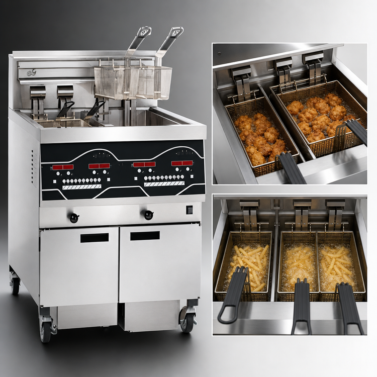 Product image #3 for Henny Penny Evolution Elite 2-Well Electric Open Fryer, 30 lb. Per Vat, Stainless Steel