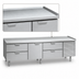 Thumbnail image #3 for La Rosa Refrigeration 3288-SF Three-Section Freezer Base Equipment Stand with Door and Drawers