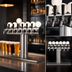 Thumbnail image #3 for Perlick Illuminated Winged Tee 6-Faucet Glycol-Cooled Countertop Draft Tower, Stainless Steel