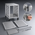 Thumbnail image #3 for NU-VU SB-1 Counter-Height Knock-Down Aluminum Pan Rack, 7 Full-Size / 14 Half-Size Capacity