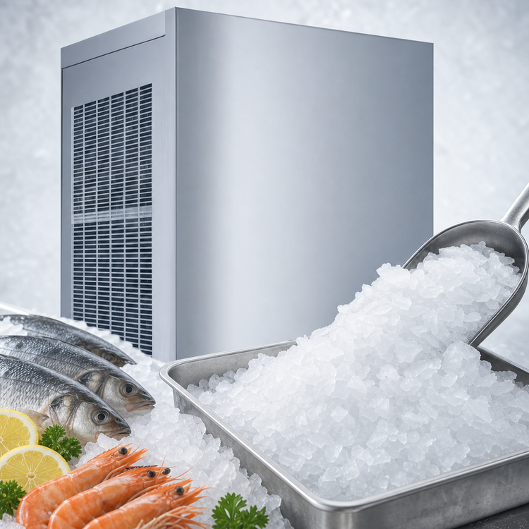 Product image #3 for Manitowoc RFP0620W Self-Contained Water-Cooled Flake Ice Maker, 740 lb/Day