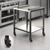 Thumbnail image #2 for Alto-Shaam CMC Stainless Steel Equipment Stand with Casters and Lower Shelf