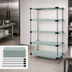Thumbnail image #3 for Quantum 304 Stainless Steel Solid Shelving Starter Kit with 5 Shelves, 54 x 18 x 63 Inches