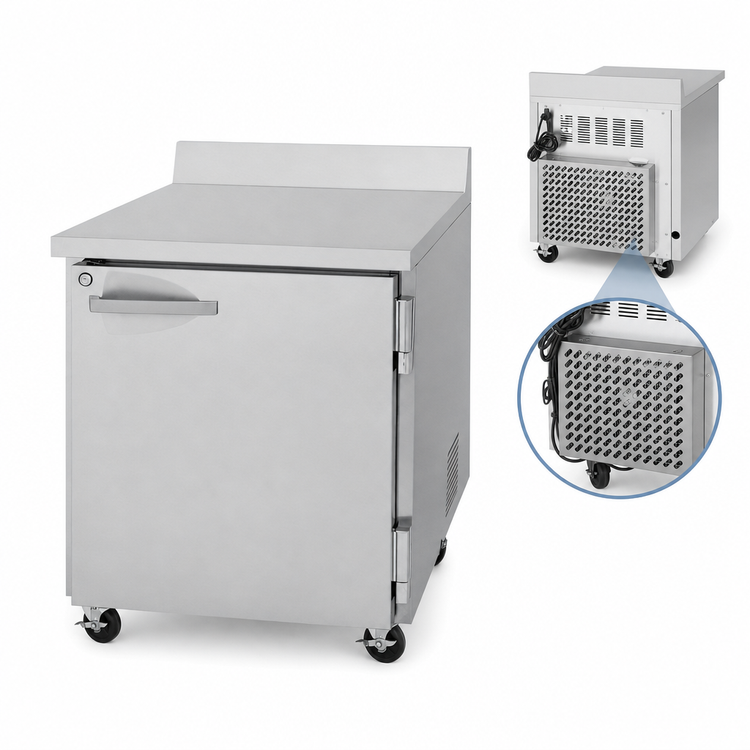 Product image #3 for Turbo Air PRO Series 1-Section Worktop Freezer with Solid Door, 27-1/2 Inches Wide, 6.8 Cu. Ft.