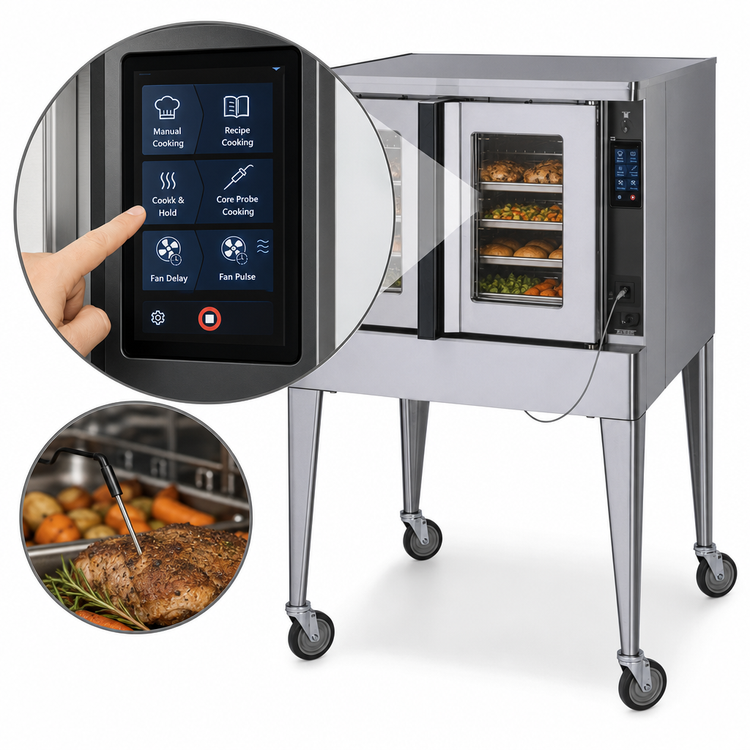 Product image #3 for Blodgett Premium Series MARK V-100 Full-Size Standard-Depth Single-Deck Electric Convection Oven