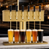 Thumbnail image #3 for Micro Matic T-Style Countertop Air-Cooled Draft Beer Tower with 6 Brass Faucets, PVD Brass Finish
