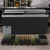 Thumbnail image #3 for Krowne 72-Inch Flat Top Bottle Cooler with Sliding Lids and Black Vinyl Exterior