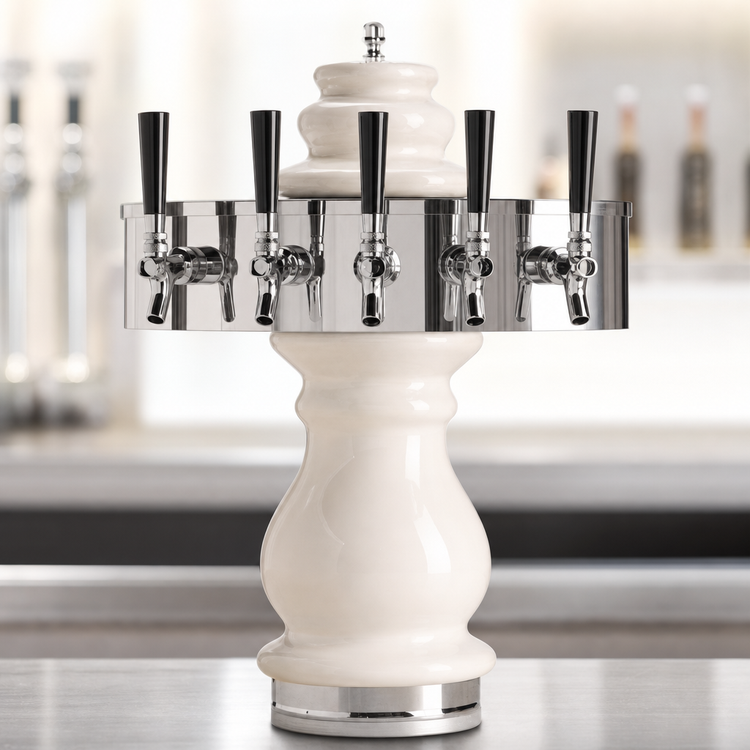 Product image #3 for Micro Matic Braumeister 5-Faucet Countertop Air-Cooled Ceramic Draft Beer Tower
