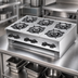Thumbnail image #3 for Comstock-Castle 30-Inch Countertop Gas Hot Plate, 6 Burners, Stainless Steel