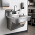 Thumbnail image #3 for John Boos Pro-Bowl ADA Wall-Mount Stainless Steel Hand Sink with Gooseneck Faucet, Soap/Towel Dispenser and 14 x 16 x 5 Inch Bowl