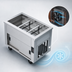 Thumbnail image #3 for Dinex DXP2BCM DineXpress 2-Well Full-Size Mechanically Cooled Extra Deep Well Serving Counter