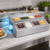 Thumbnail image #3 for APW Wyott RTR-8 Refrigerated Countertop Topping Rail, 8 1/6-Size Pan Capacity