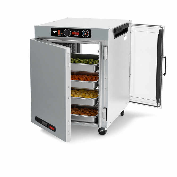 Product image #3 for Metro HotBlox Insulated Pass-Thru Undercounter Wide 8-Pan Heated Holding Cabinet