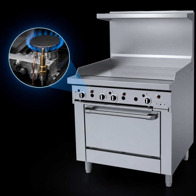 Product image #3 for Garland GFE Starfire Pro 36-Inch Gas Restaurant Range with 36-Inch Thermostatic Griddle and Standard Oven