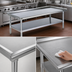 Thumbnail image #3 for Eagle Group 36-3/8 Inch x 24-3/8 Inch Stainless Steel Griddle/Equipment Stand with Adjustable Undershelf