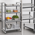 Thumbnail image #3 for Cambro Camshelving Elements XTRA 54-Inch Wide x 21-Inch Deep x 84-Inch High 4-Tier Stationary Starter Shelving Unit, 3 Vented + 1 Solid, Speckled Gray