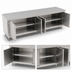 Thumbnail image #3 for John Boos 120 x 36 Inch 16-Gauge Stainless Steel Enclosed Work Table with Cabinet Base and Hinged Doors