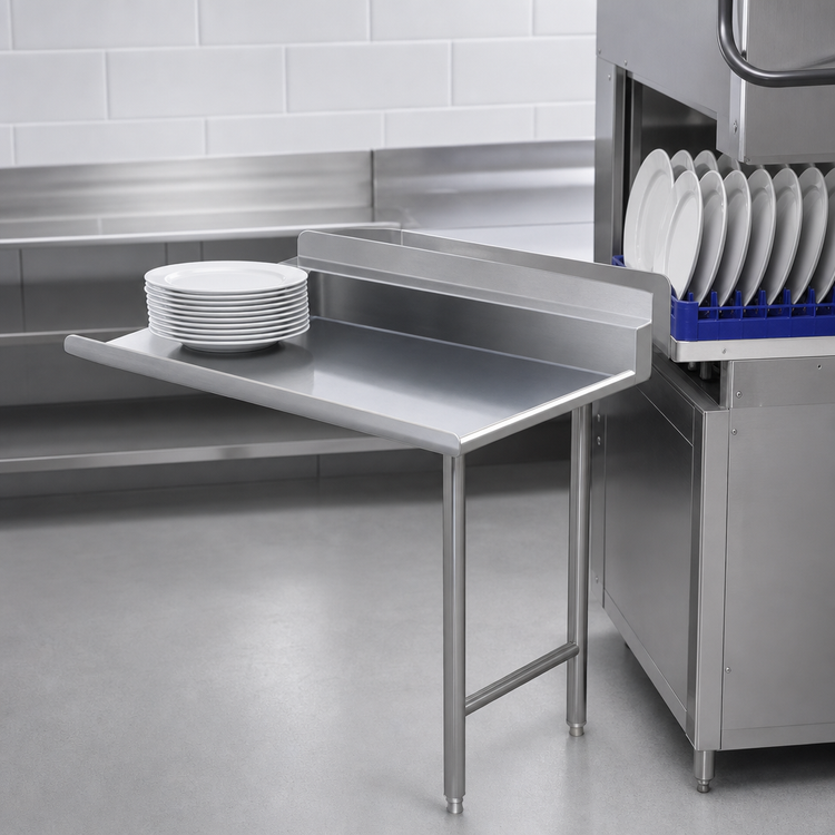 Product image #3 for Sapphire Manufacturing Straight Clean Dish Table, Left-to-Right Operation, 30 x 30 Inches