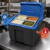 Thumbnail image #3 for Metro Mightylite BigBoy Multi-Purpose 5-Pan Top-Load Insulated Food Pan Carrier, Black/Blue