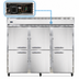 Thumbnail image #3 for Continental Refrigerator 3FESNSAHD Three-Section Extra-Wide Shallow Depth Reach-In Freezer with Half Doors