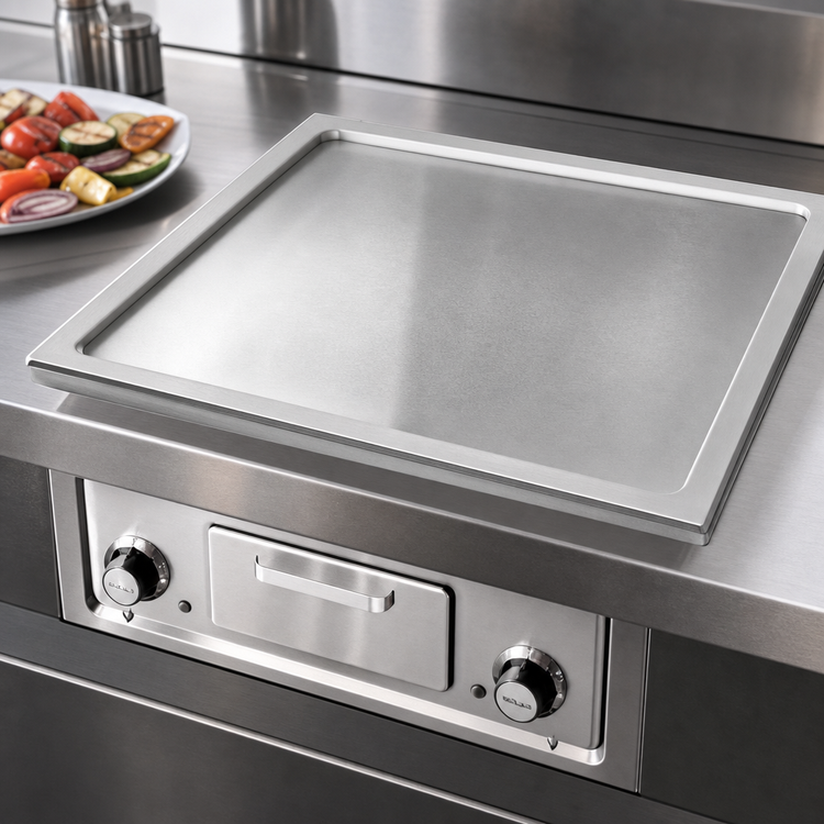 Product image #3 for Wells G-Series Built-In/Drop-In Electric Griddle with Smooth Polished Steel Plate, 22.5" x 18.3" Cooking Surface