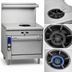 Thumbnail image #3 for Imperial Spec Series 36-Inch Modular Gas French Top Cooktop with Cast Iron Ring and Lift-Off Cover