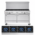 Thumbnail image #3 for Southbend Ultimate 60-Inch Commercial Gas Restaurant Range with 4 Open Burners, 36-Inch Griddle, Convection Oven and Cabinet Base