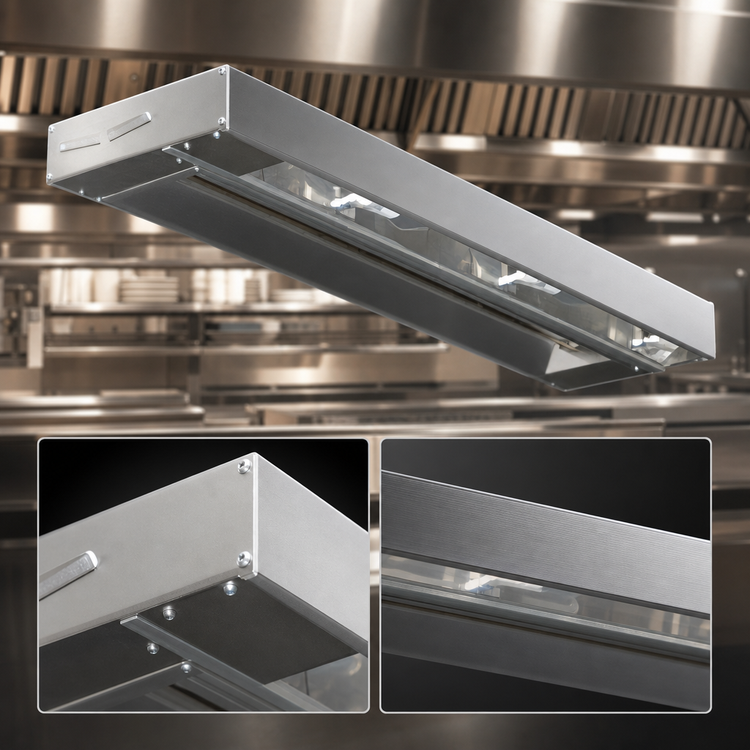 Product image #3 for Eagle RedHots 144-Inch Single High-Watt Unlighted Rod-Type Strip Heat Lamp, 208V