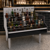 Thumbnail image #3 for Glastender Free Standing Stainless Steel Underbar Liquor Steps, 36 Inch Wide x 29 Inch Deep, 5-Step Display