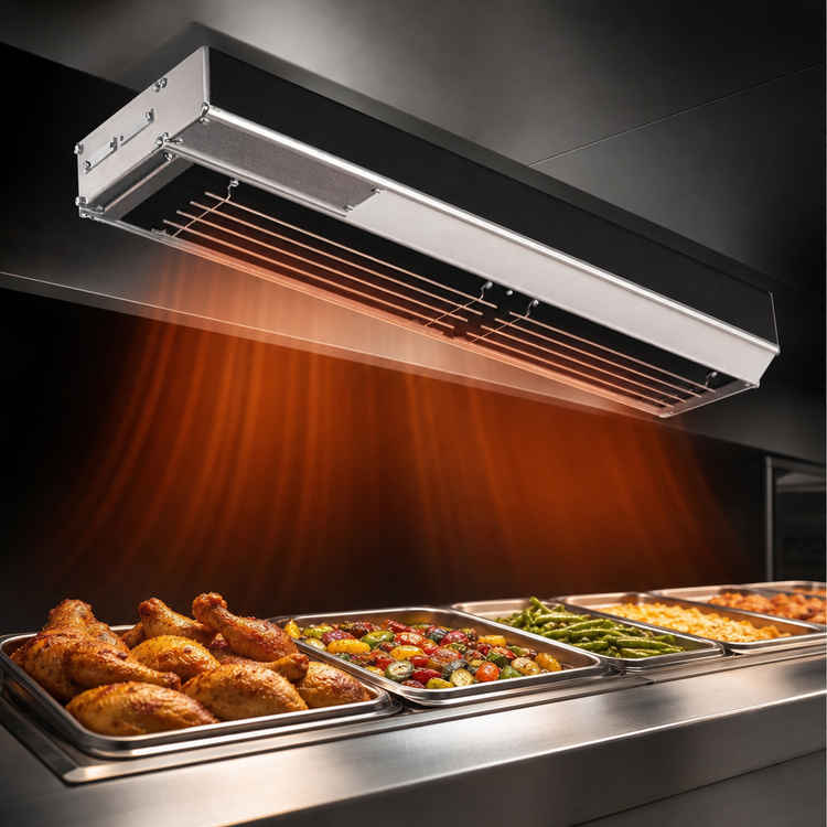 Product image #3 for Hatco Glo-Ray 72-Inch Unlighted Infrablack Strip Heater