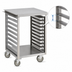 Thumbnail image #3 for Mobile Stainless Steel Equipment Stand with 17 Pan Slides and Wing Table
