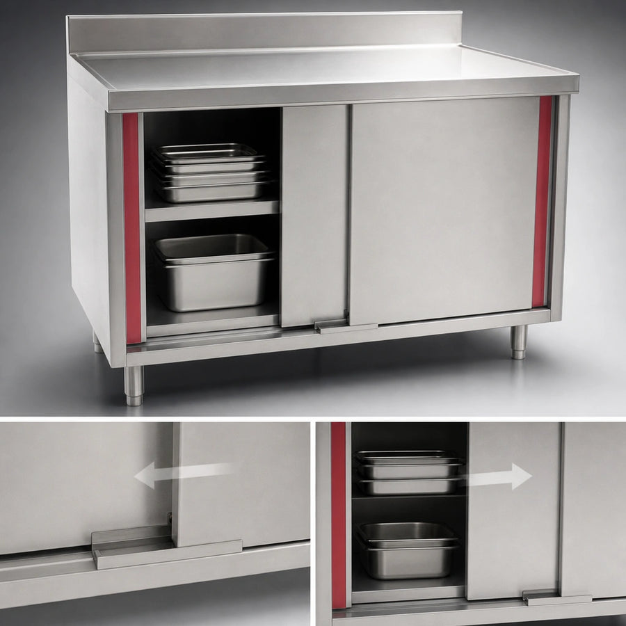 Cabinet Base with Sliding Doors