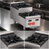 Thumbnail image #3 for Achiever 12-Inch Gas Countertop Hot Plate, 60,000 BTU, with 1 Open Burner and 1 Step-Up Burner