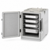 Thumbnail image #4 for Cambro Ultra Pan Carrier S-Series Front-Loading Insulated Food Pan Carrier, 4-Pan Capacity, Speckled Gray