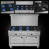 Thumbnail image #3 for Southbend Ultimate 48-Inch Commercial Gas Restaurant Range with 6 Open Burners, Standard Oven, and Cabinet Base