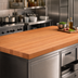 Thumbnail image #3 for Boos Block American Cherry Edge Grain Kitchen Countertop, 120 x 32 x 3 Inch, Full-Length Rails, Penetrating Oil Finish