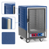 Thumbnail image #3 for Metro C5 3 Series Mobile Half-Height Heated Holding & Proofing Cabinet with Clear Polycarbonate Door, Blue Insulation Armour