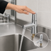Thumbnail image #3 for T&S Brass LakeCrest Aesthetic Single-Hole Deck-Mount Metering Lavatory Faucet, Polished Chrome
