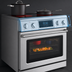 Thumbnail image #3 for KoolMore 36-Inch Professional Freestanding Electric Range with Tilt Panel, Digital Controls, and Self-Cleaning Oven, Stainless Steel