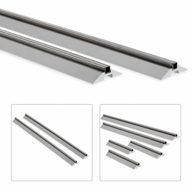 Product image #3 for Metro qwikTRAK HD 2-1/2 Ft. Track Set for Commercial Shelving