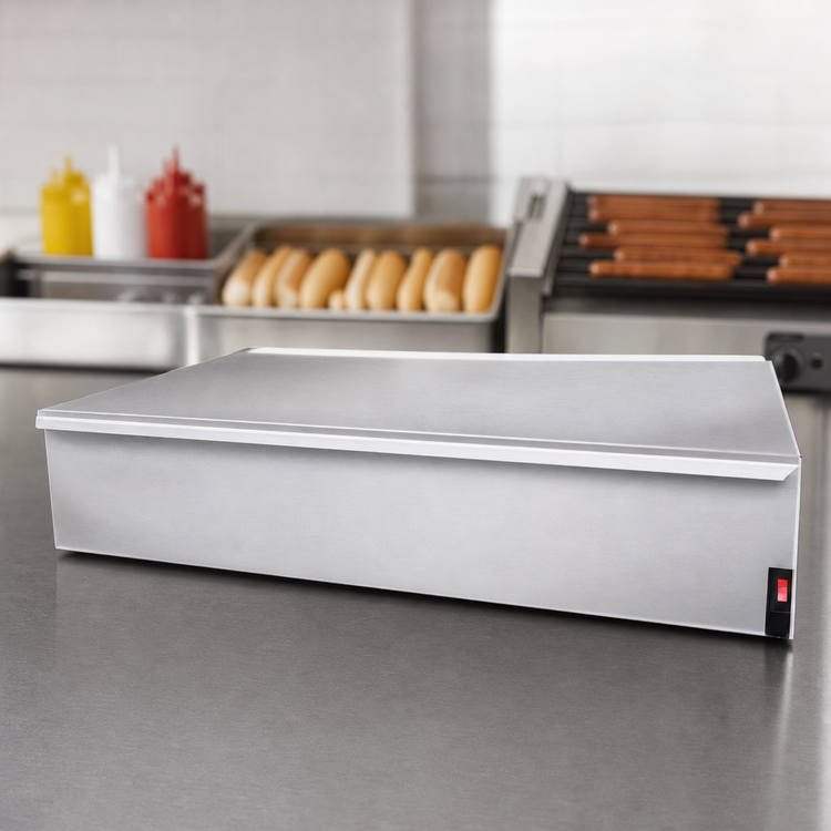 Product image #3 for APW Wyott BWD-75 Dry Freestanding Hot Dog Bun Warmer, 40-Bun Capacity