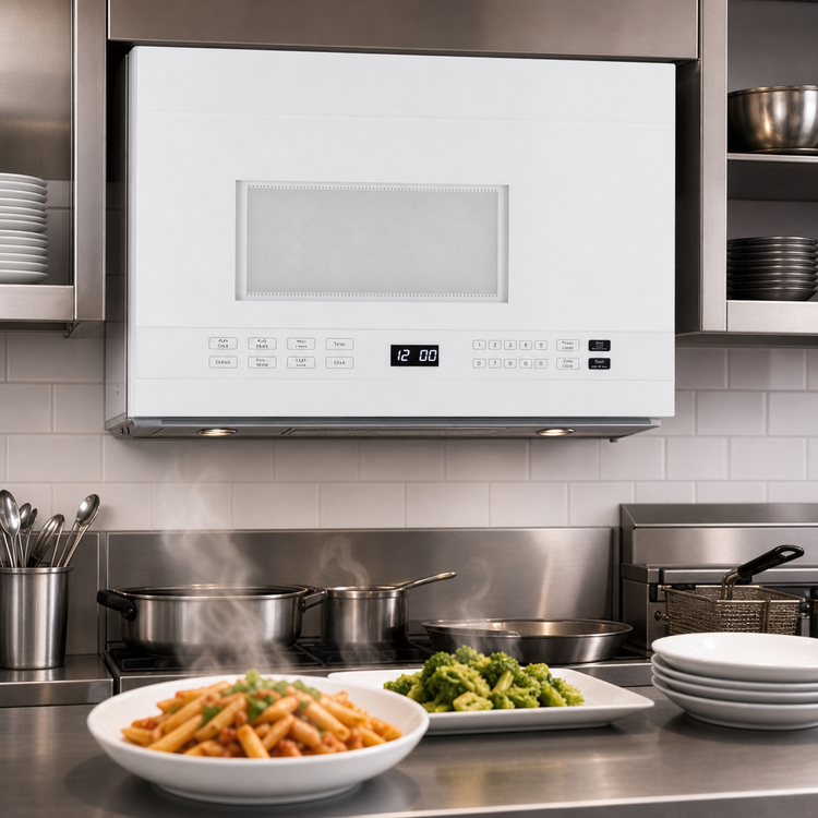 Product image #4 for Summit Commercial 24-Inch White Over-the-Range Microwave Oven, 1.4 Cu. Ft., 1000W