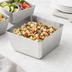 Thumbnail image #3 for American Metalcraft 30 oz Square Stainless Steel Bowl with Satin Finish