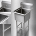 Thumbnail image #3 for John Boos Pro-Bowl 1-Compartment Stainless Steel Sink with 12-Inch Deep Bowl and 10-Inch Backsplash